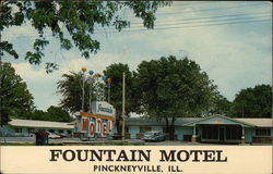 Fountain Motel Postcard