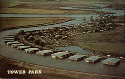 Tower Park Marina-Resort Terminous, CA Postcard Postcard