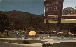 Mira Vista Motel Ukiah, CA Postcard Postcard