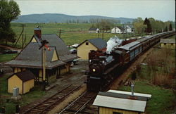 Steam Train at Great Meadows Postcard