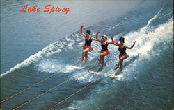 Water Skiers on Lake Spivey Atlanta, GA Postcard Postcard