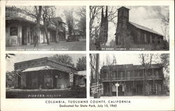 Columbia, Tuolumne County, California Postcard Postcard