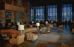 Main Lounge at Jackson Lake Lodge Postcard