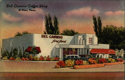 Del Camino Coffee Shop El Paso, TX Postcard Postcard