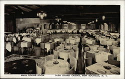 Glen Island Casino - Main Dining Room Postcard