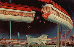 The AMF Monorail, New York World's Fair 1964-65 Postcard