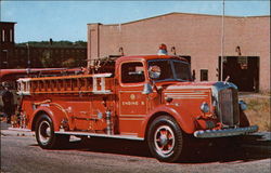 Engine 5 - 1948 Mack Model B-75 Postcard