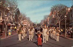 Mickey Mouse and Disneyland Band Anaheim, CA Postcard Postcard