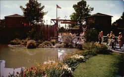 Frontierland Entrance - Disneyland California Postcard Postcard