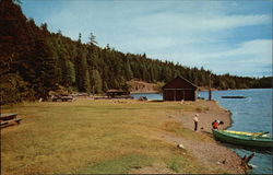 Cascade Lake in Moran State Park Postcard