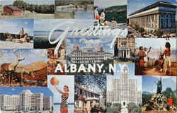 Greetings From Albany New York Postcard Postcard