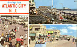 Greetings from Atlantic City Postcard