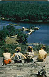 Bald Rock Camp Quidnunc Girl Scout Council Postcard