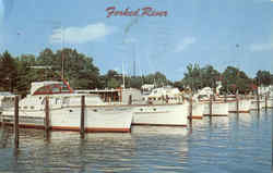 Forked River Yacht Basin New Jersey Postcard Postcard