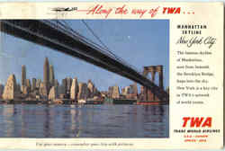 Manhattan Skyline New York City, NY Postcard Postcard