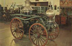 Model 1877 horse-drawn Steam Engine Postcard