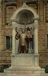 Phillips Brooks Memorial Statue Postcard