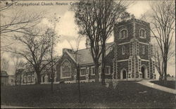 Congregational Church Newton Centre, MA Postcard Postcard