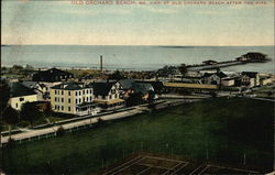 View of Old Orchard Beach After the Fire Postcard