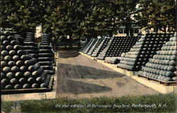 Old Shot & Shell at Portsmouth Navy Yard New Hampshire Postcard Postcard