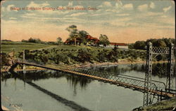 Bridge at Entrance Country Club New Haven, CT Postcard Postcard