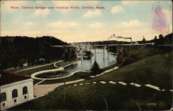 Mass. Central Bridge over Nashua River Postcard