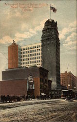 Humboldt Bank and Bulletin Building, Market Street Postcard