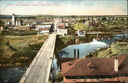 View from Review Tower Postcard