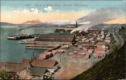 View of Water Front Everett, WA Postcard Postcard