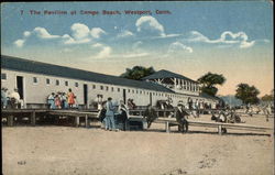 The Pavilion at Compo Beach Westport, CT Postcard Postcard