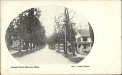 Pleasant Street Leicester, MA Postcard Postcard