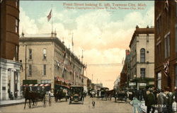 Front Street looking East Traverse City, MI Postcard Postcard