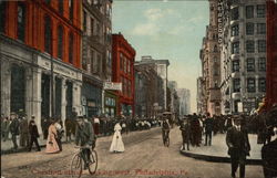 Chestnut Street, Looking West Philadelphia, PA Postcard Postcard