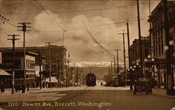 Hewitt Avenue Everett, WA Postcard Postcard