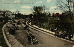 Entrance to Forest Park St. Louis, MO Postcard Postcard