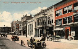 Washington Street South Norwalk, CT Postcard Postcard