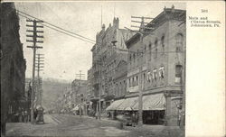 Main and Clinton Streets Johnstown, PA Postcard Postcard