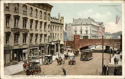 Massasoit House and R. R. Arch Postcard