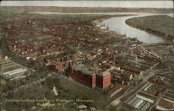 Looking Southeast from top of Washington Monument Postcard