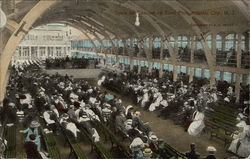 Open Air Concert on Steel Pier Postcard