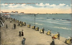 Chair Parade on the Boardwalk Postcard