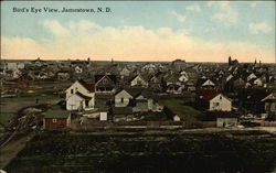 Bird's Eye View, Jamestown, N.D North Dakota Postcard Postcard