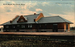 N.P. Depot St. Cloud, MN Postcard Postcard