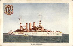 U.S.S. Georgia Postcard