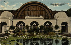 Lily Pond in Front of Botanical Building, Panama-California Exposition 1915 Panama-California Exposition Postcard Postcard