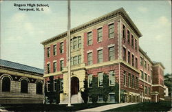 Rogers High School Newport, RI Postcard Postcard