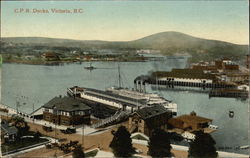 C.P.R. Docks Victoria, BC Canada British Columbia Postcard Postcard