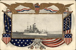 USS Battleship Kearsarge Battleships Postcard Postcard