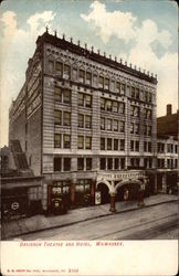 Davidson Theatre and Hotel Postcard