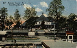 Ramona Theatre, Reeds Lake Grand Rapids, MI Postcard Postcard